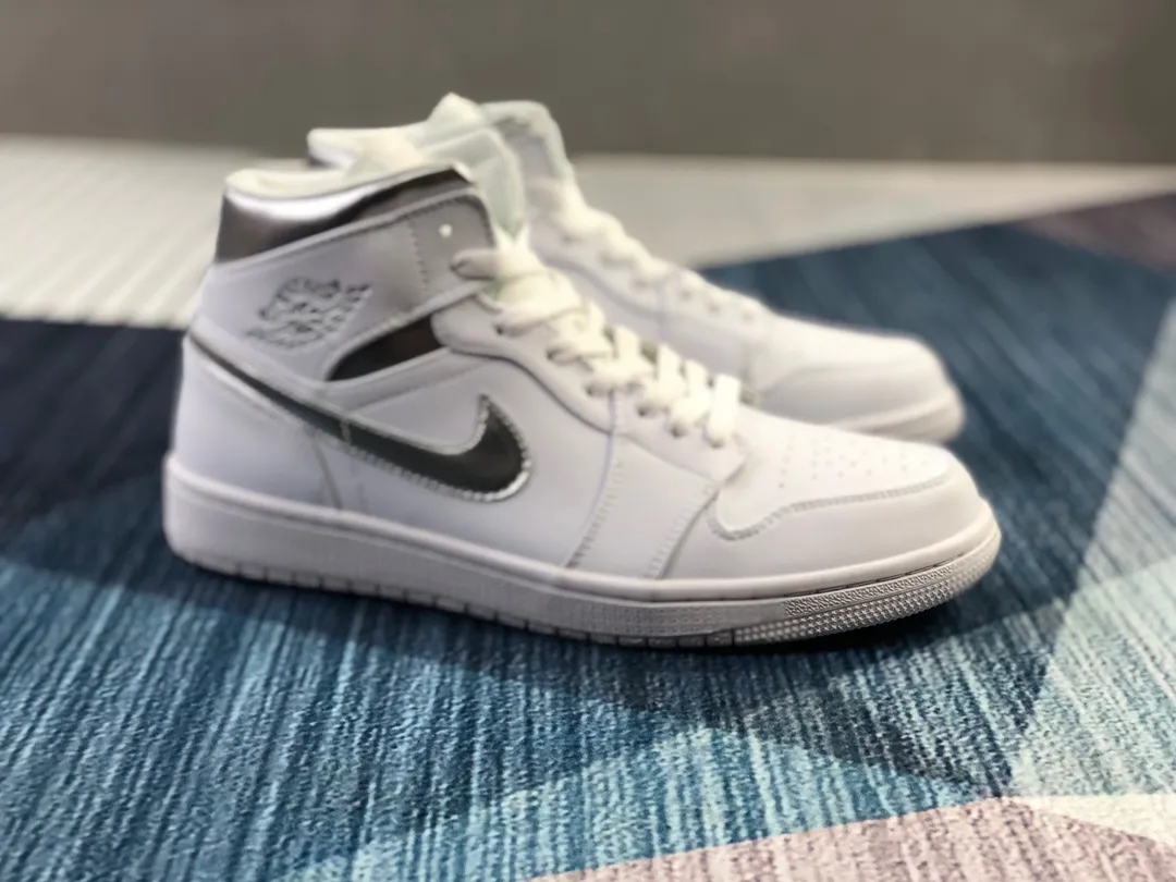 YASSW | Air Jordan 1 Mid White Metallic Silver: A Timeless Icon