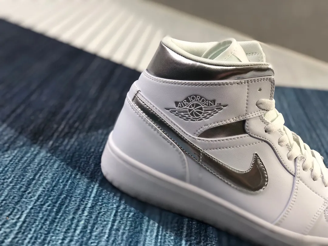 YASSW | Air Jordan 1 Mid White Metallic Silver: A Timeless Icon