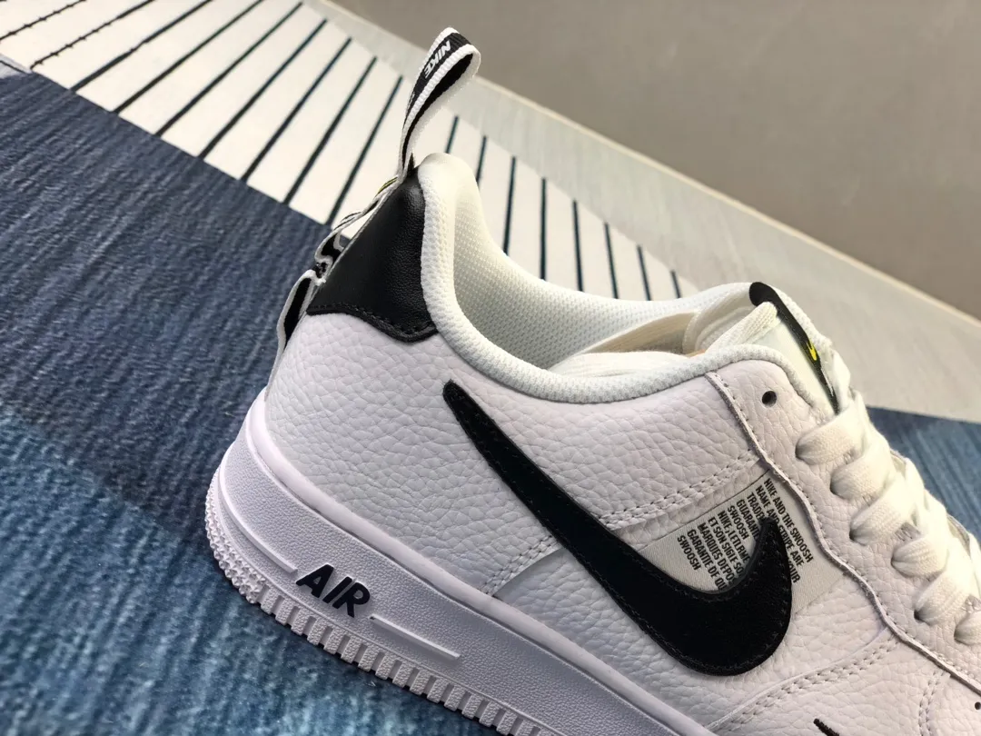 YASSW | Nike Air Force 1 '07 LV8 Utility 'Overbranding' White Black: A Style Icon