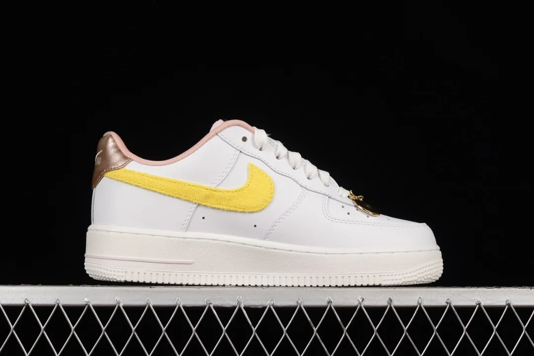 YASSW | Unveiling the Nike Women's Air Force 1 '07 LX Sneakers in White/Yellow Strike