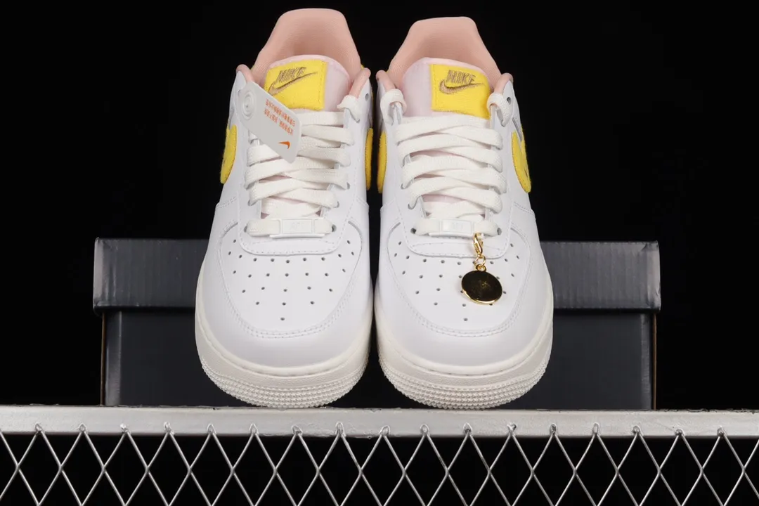 YASSW | Unveiling the Nike Women's Air Force 1 '07 LX Sneakers in White/Yellow Strike