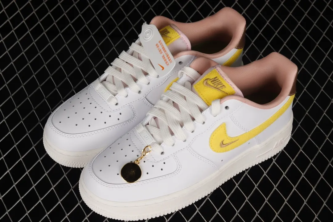 YASSW | Unveiling the Nike Women's Air Force 1 '07 LX Sneakers in White/Yellow Strike