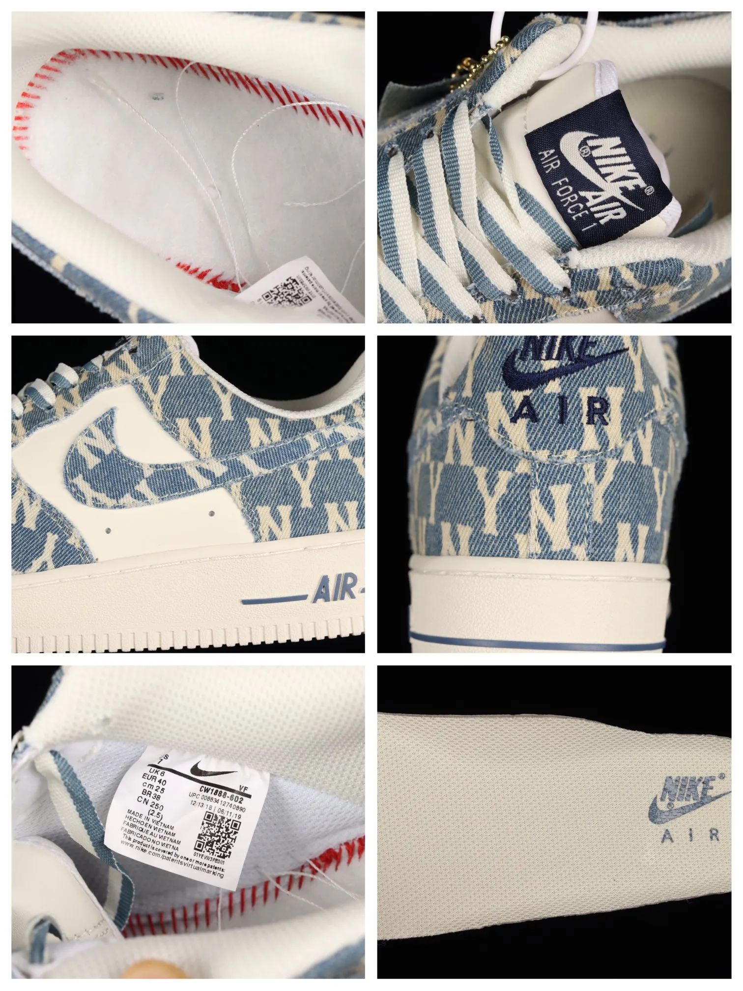 YASSW | Nike Air Force 1 07 Low Denim Blue White CW1888 - Replica Review