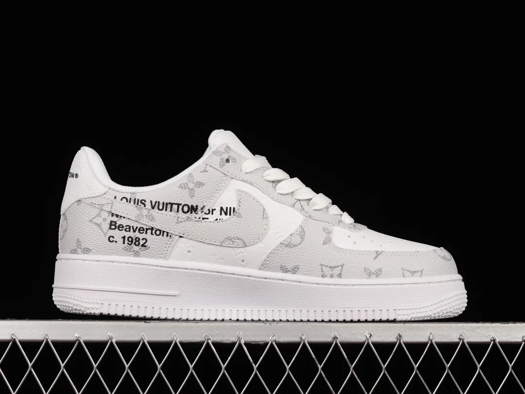 YASSW | Nike Air Force 1 Low x Louis Vuitton 'Grey' Customs: A Deep Dive into Replica Sneakers