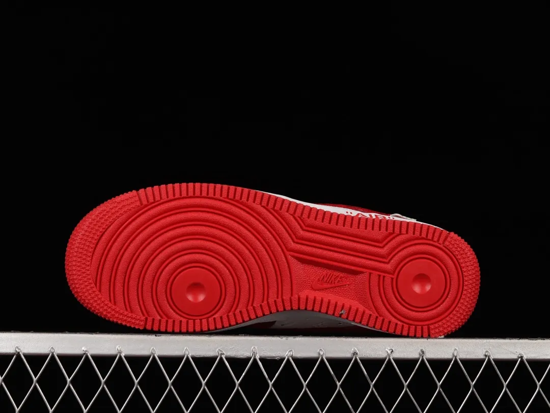 YASSW | Louis Vuitton x Nike Air Force 1 Sneakers by Virgil Abloh: Red and White Magic