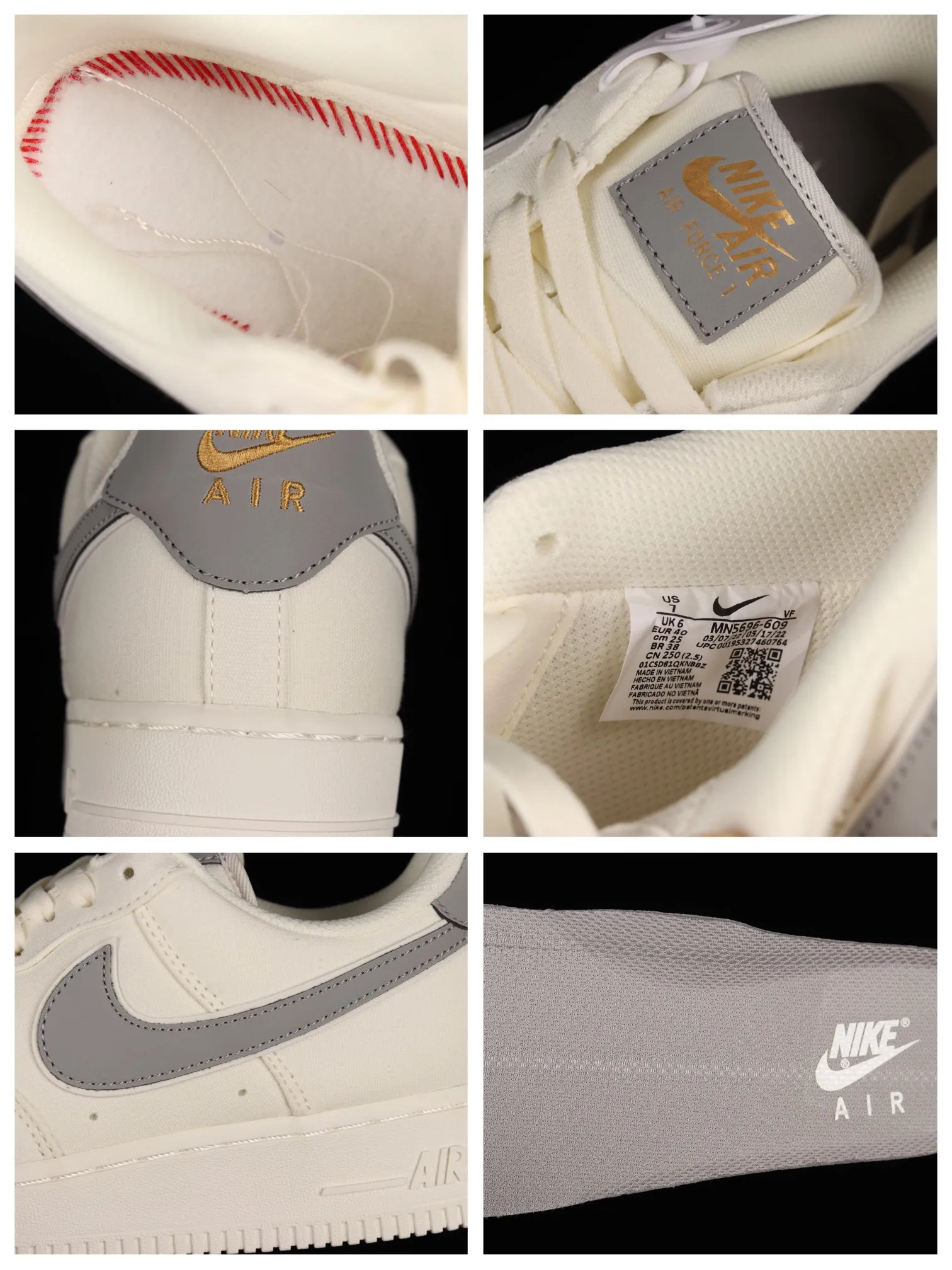 YASSW | Nike Air Force 1 Low White Grey Gold (Women's) Review and Comparison