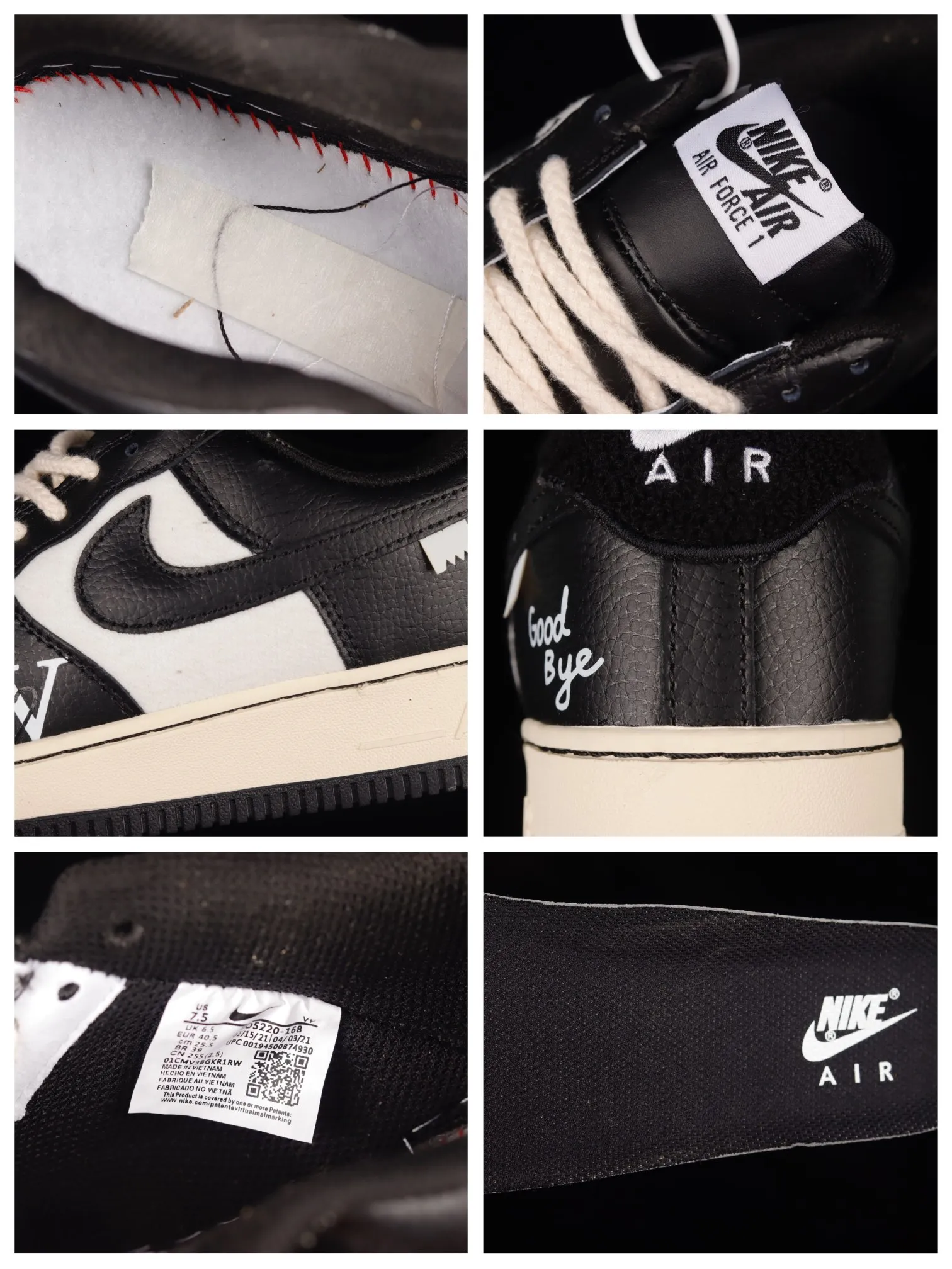 YASSW | Nike Air Force 1 Low Terror Squad Black & White: A Detailed Look