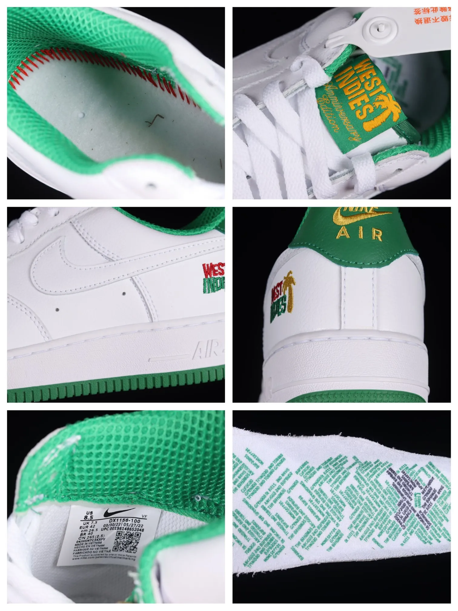 YASSW | Nike Air Force 1 Low Retro QS West Indies White/Green: A Timeless Classic