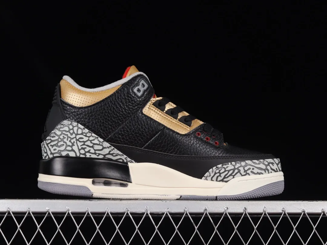 YASSW | Nike Air Jordan 3 Retro Black Cement Gold - Iconic Style Redefined