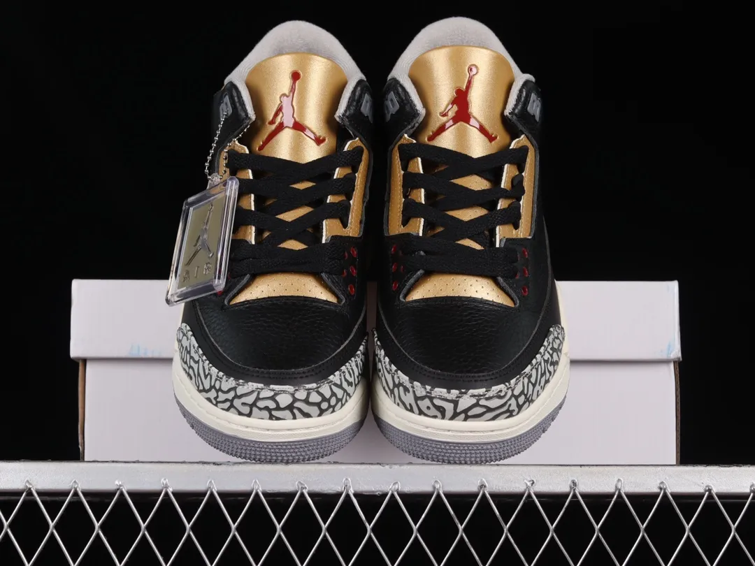 YASSW | Nike Air Jordan 3 Retro Black Cement Gold - Iconic Style Redefined