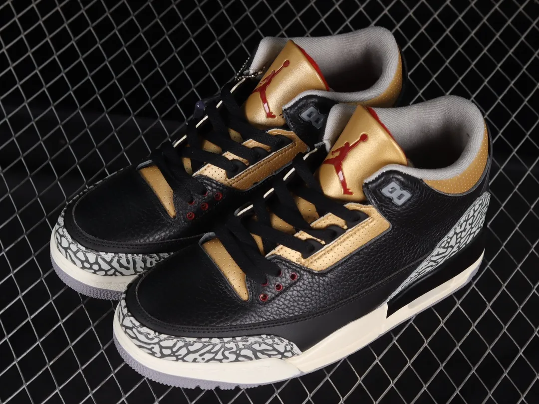 YASSW | Nike Air Jordan 3 Retro Black Cement Gold - Iconic Style Redefined