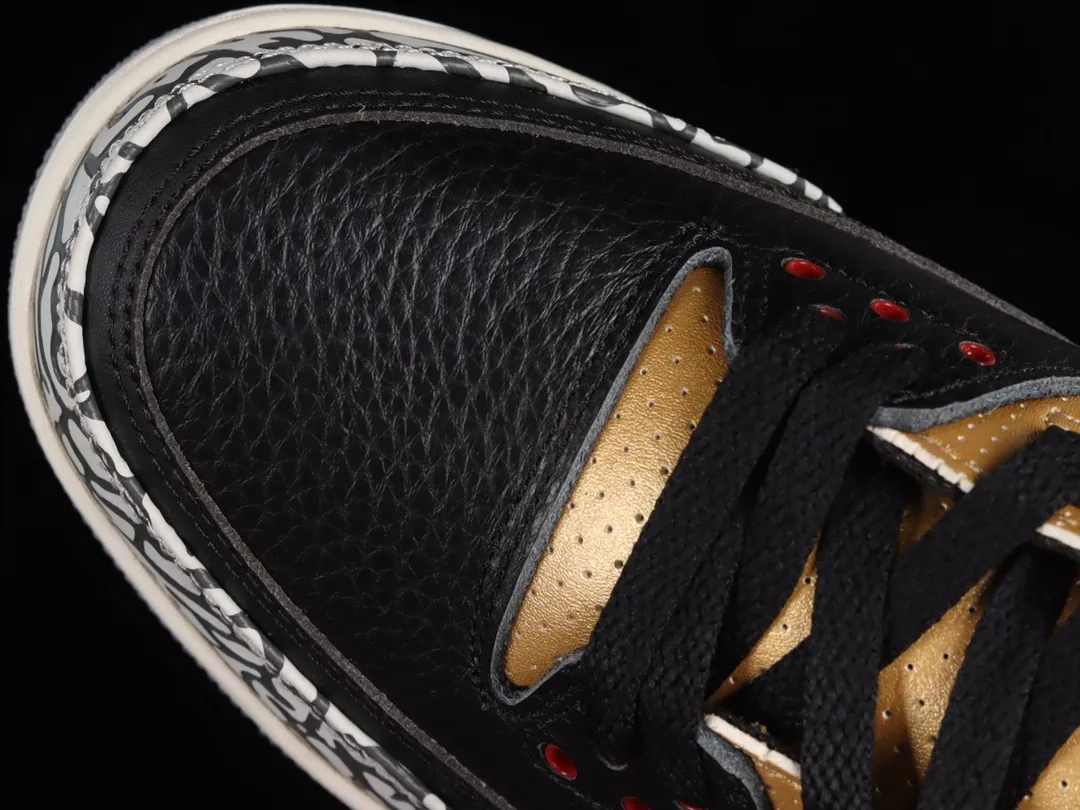 YASSW | Nike Air Jordan 3 Retro Black Cement Gold - Iconic Style Redefined