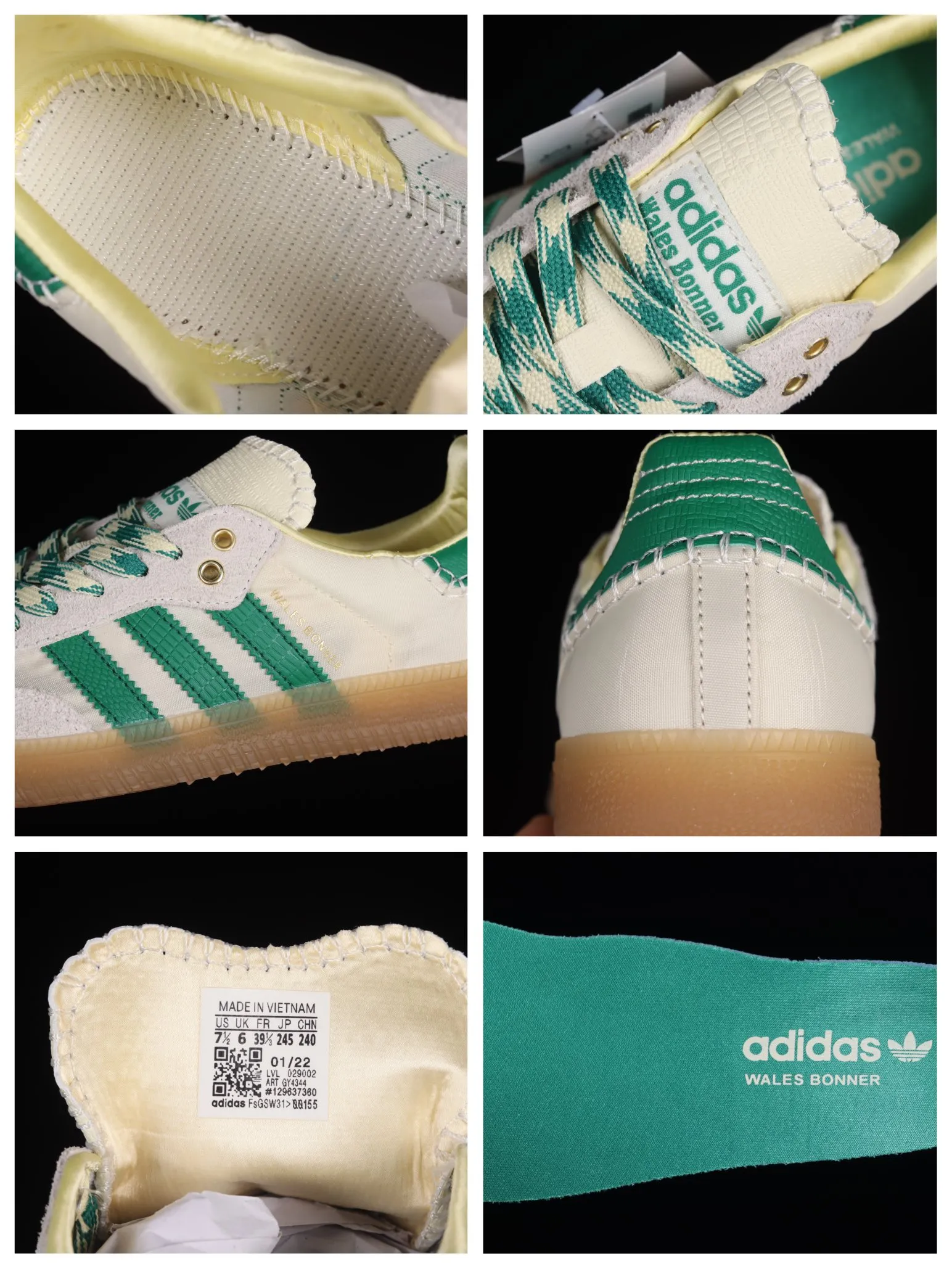 YASSW | Adidas Samba Wales Bonner Cream Green Gum GY4344 Review: A Stylish Fusion