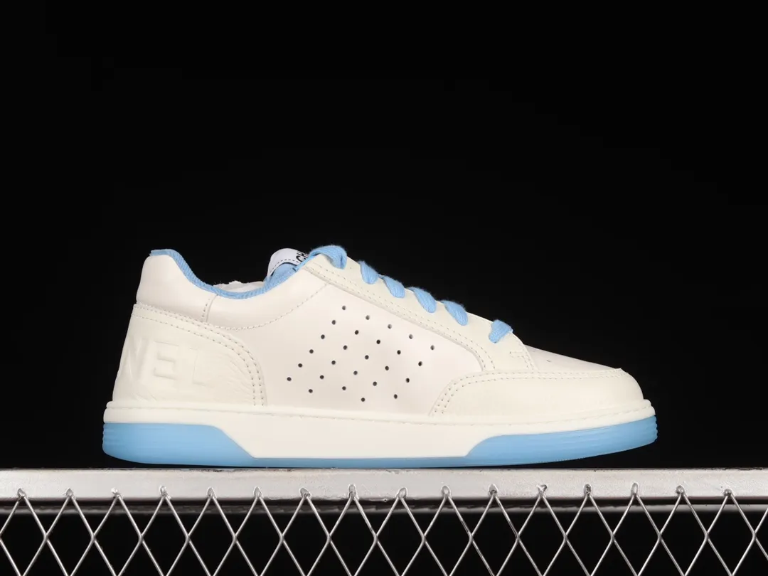 YASSW | Chanel Runner Tennis White Light Blue Leather Low Trainers Review