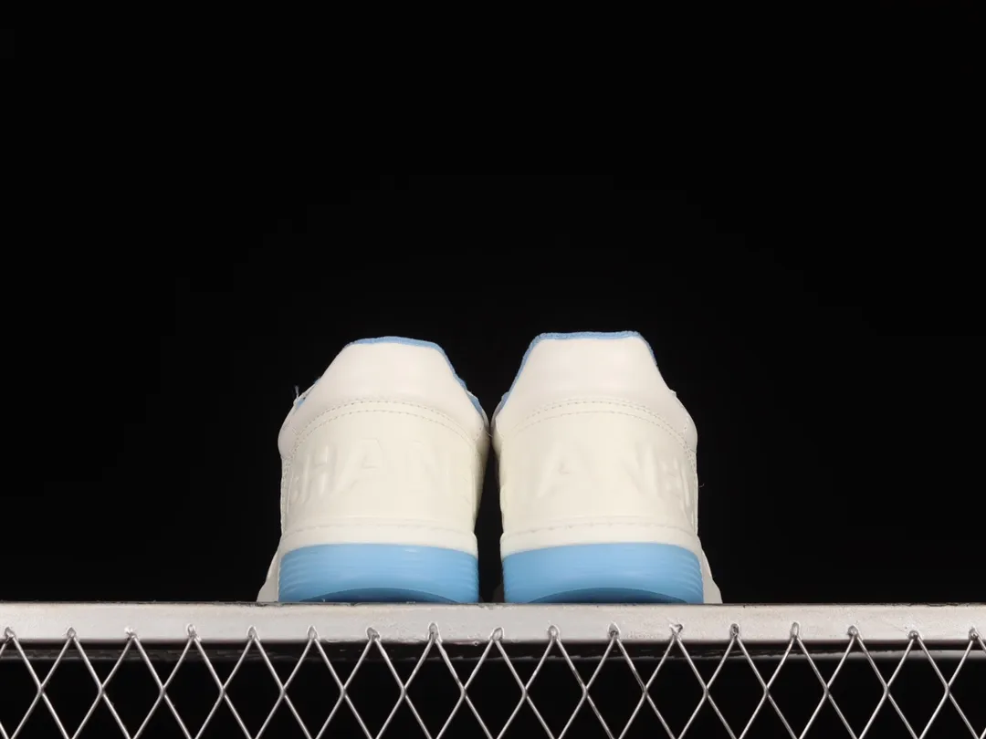 YASSW | Chanel Runner Tennis White Light Blue Leather Low Trainers Review