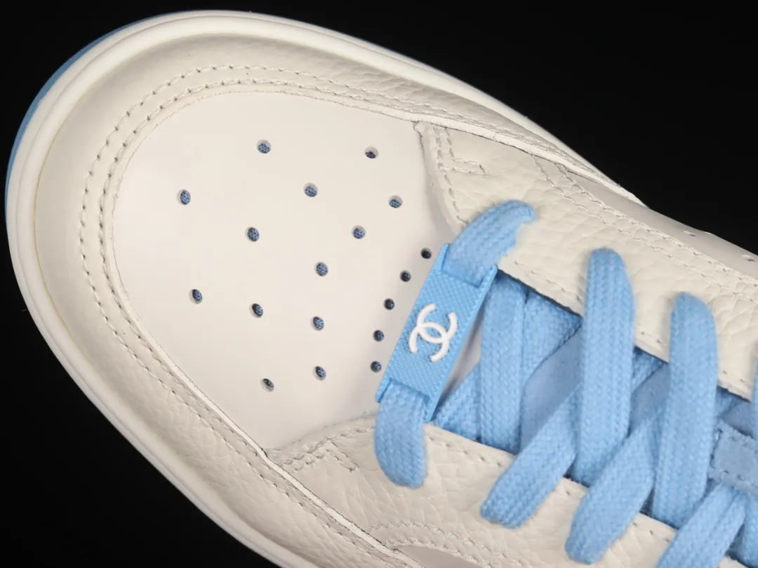 YASSW | Chanel Runner Tennis White Light Blue Leather Low Trainers Review