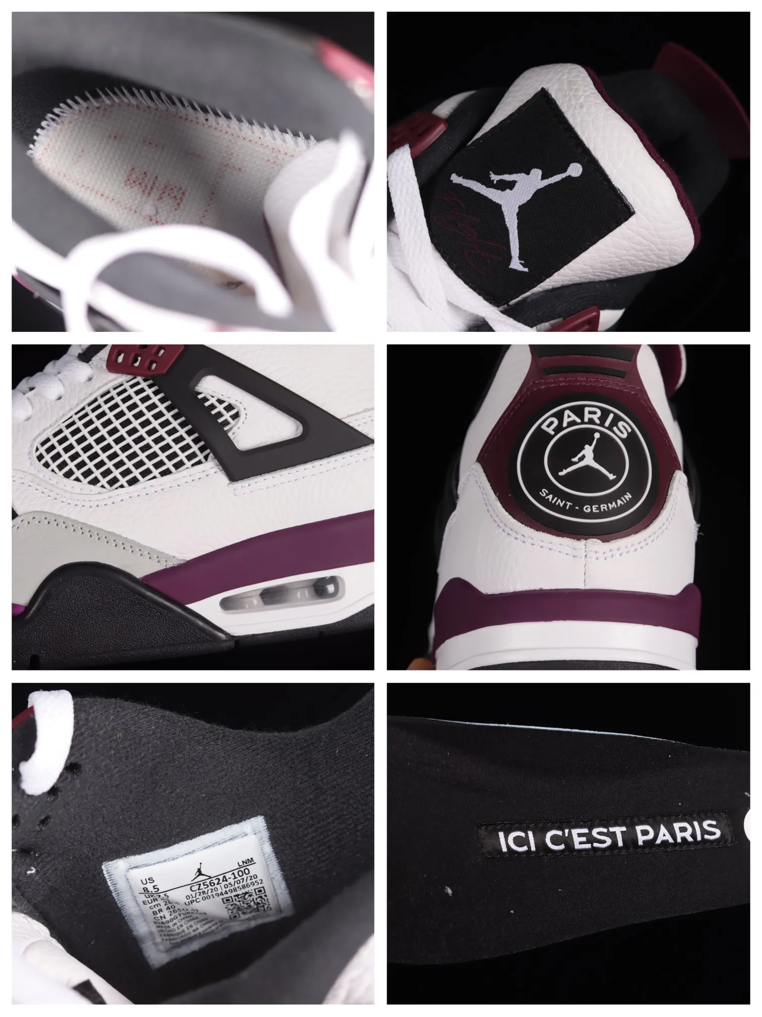 YASSW | Air Jordan 4 Retro Paris Saint-Germain Bordeaux 2020 Review