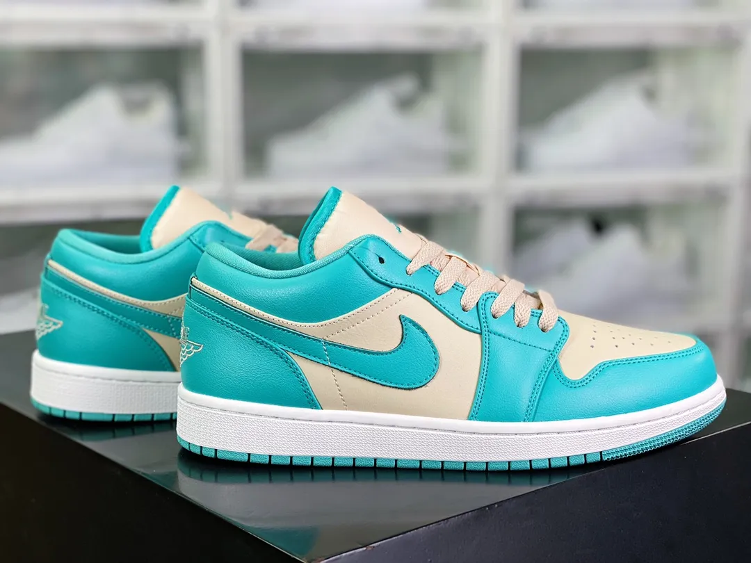 YASSW | Nike Air Jordan 1 Low Teal Sanddrift Beige Sneakers: A Detailed Review