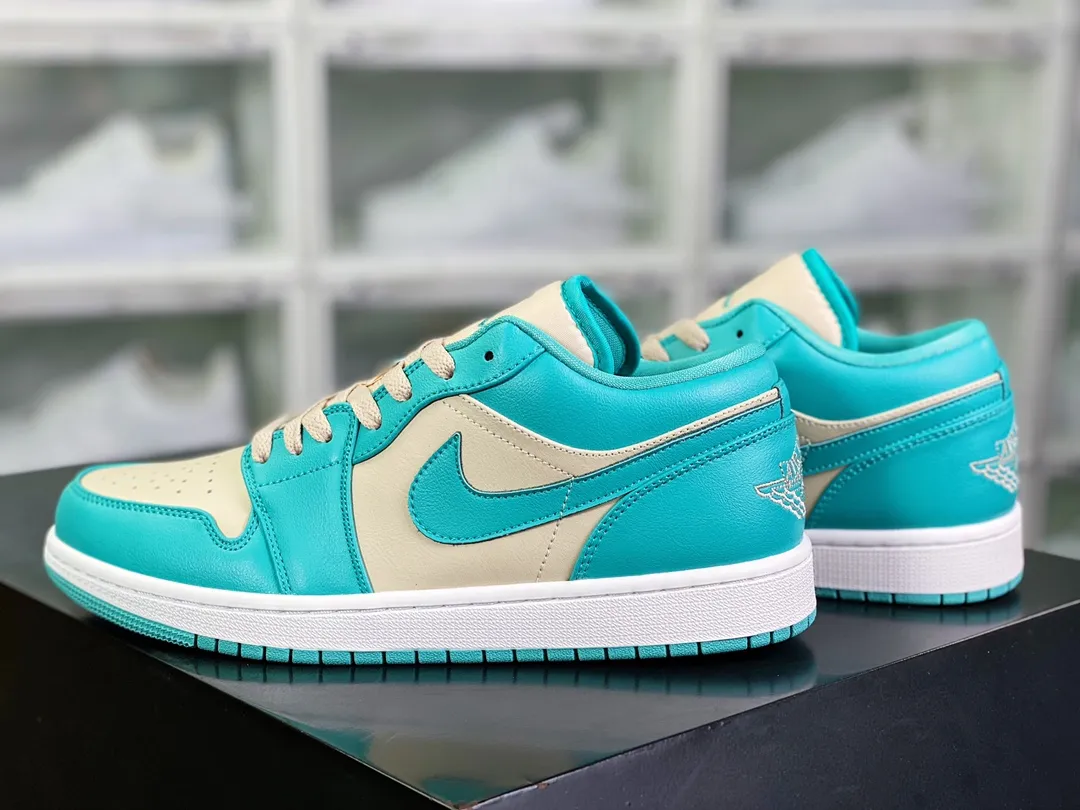 YASSW | Nike Air Jordan 1 Low Teal Sanddrift Beige Sneakers: A Detailed Review