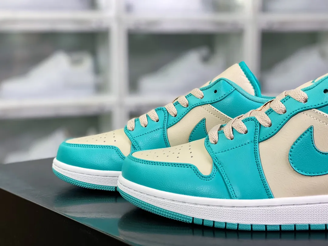 YASSW | Nike Air Jordan 1 Low Teal Sanddrift Beige Sneakers: A Detailed Review