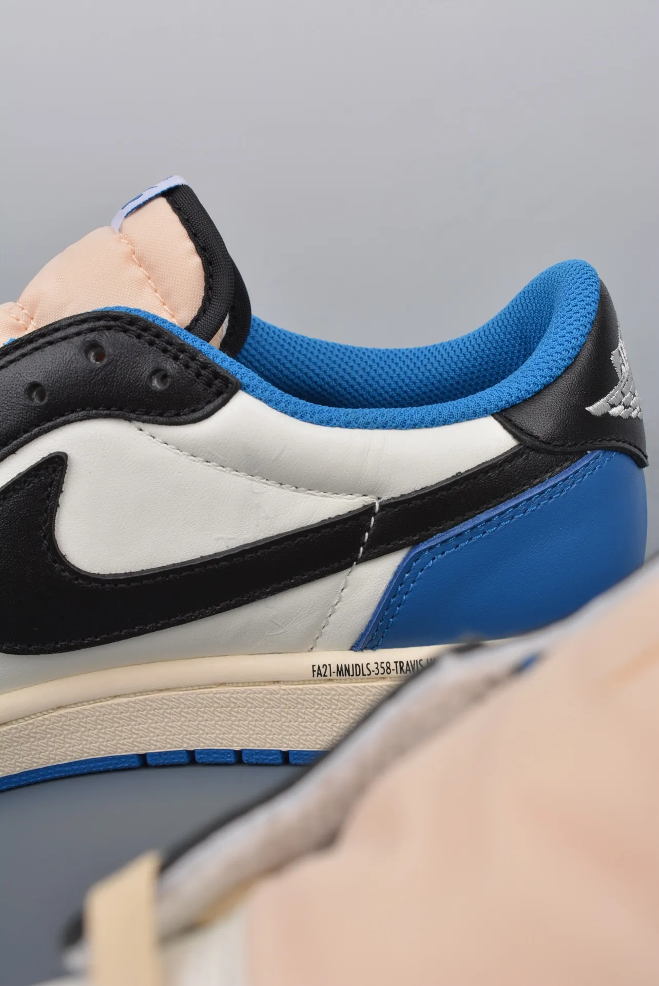 YASSW | Nike Jordan 1 Low Travis Scott x Fragment – Men's Blue and Cream Trainers