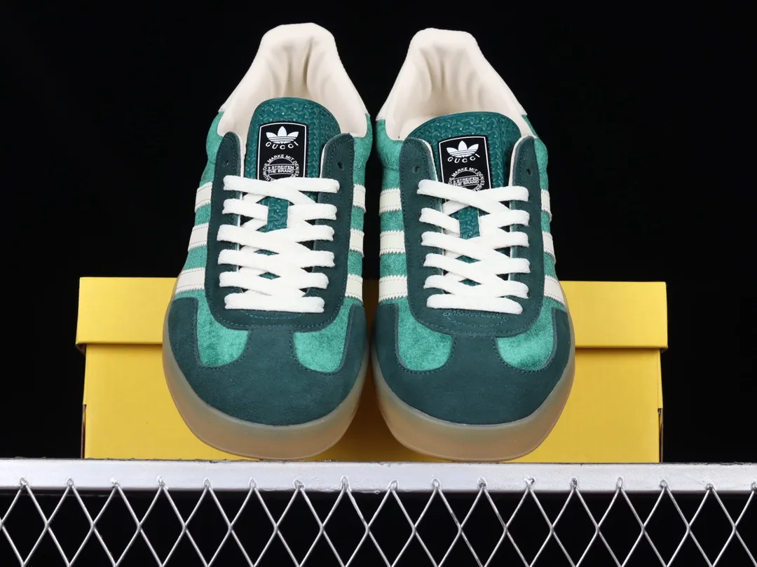 YASSW | Gucci x Adidas Gazelle 'Green Suede': A Fashion Evolution