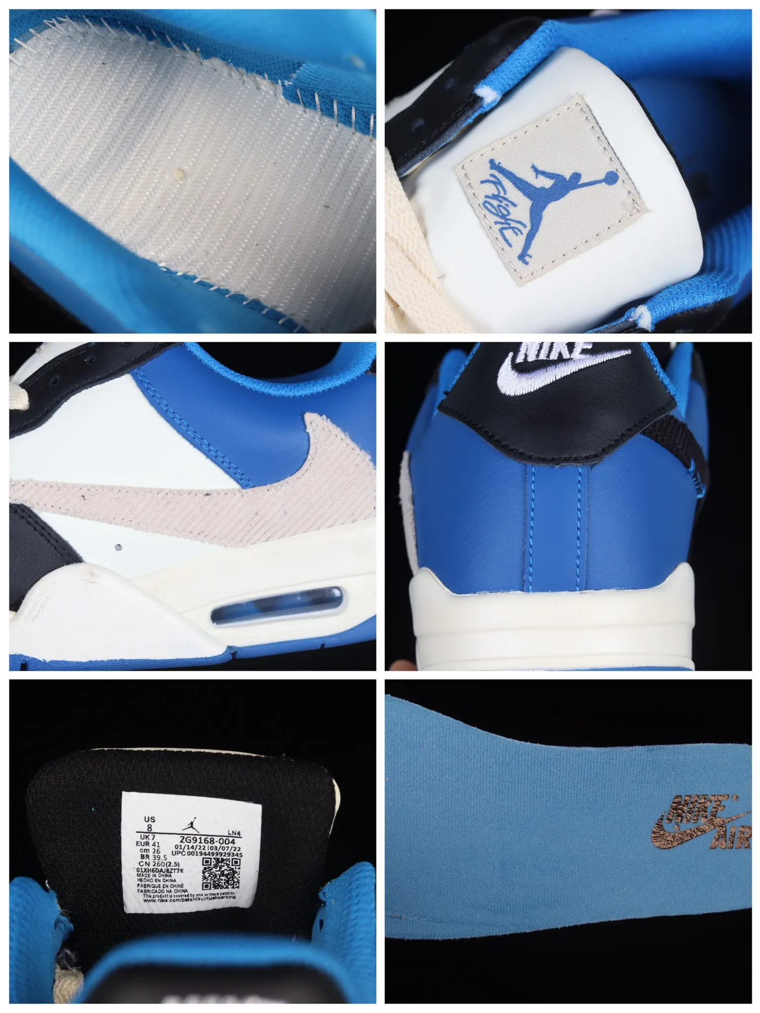 YASSW | Air Jordan 4 White Black Blue Barb - Authentic or Replica?