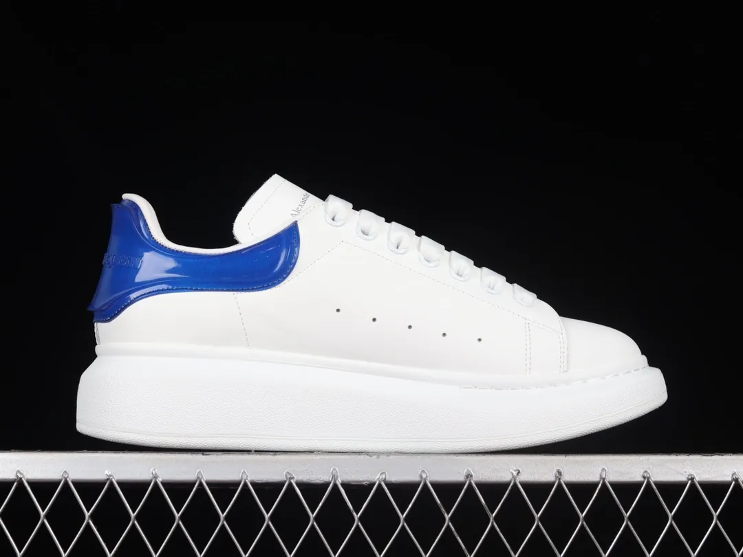 YASSW | Exploring the Allure of Alexander McQueen Oversized Sneakers: White & Blue