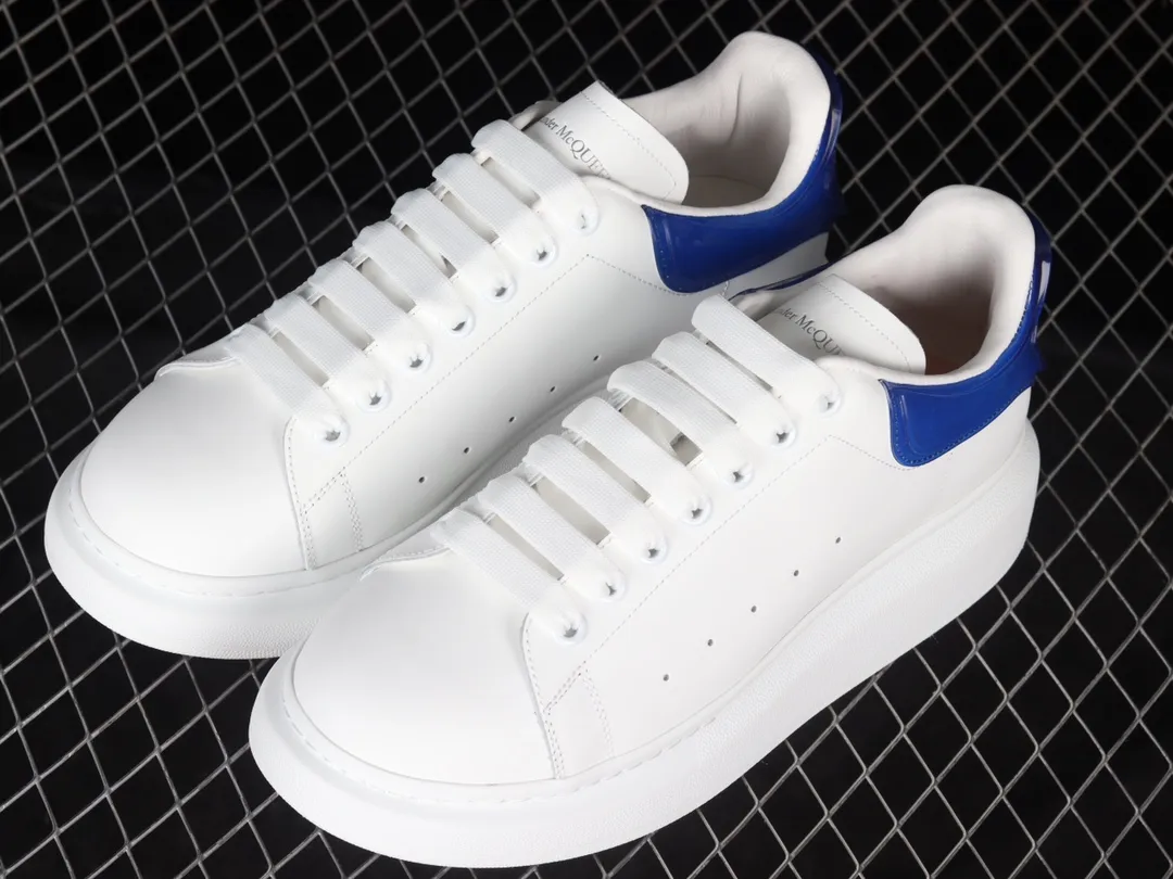 YASSW | Exploring the Allure of Alexander McQueen Oversized Sneakers: White & Blue