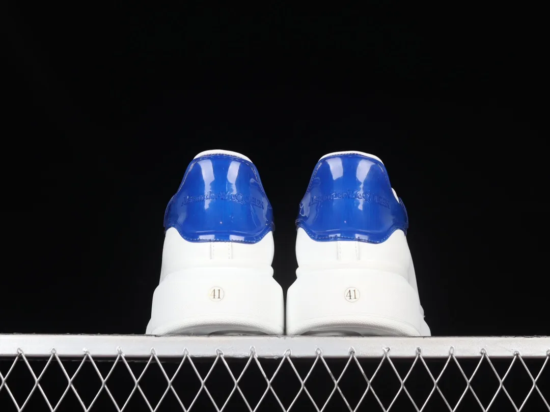 YASSW | Exploring the Allure of Alexander McQueen Oversized Sneakers: White & Blue