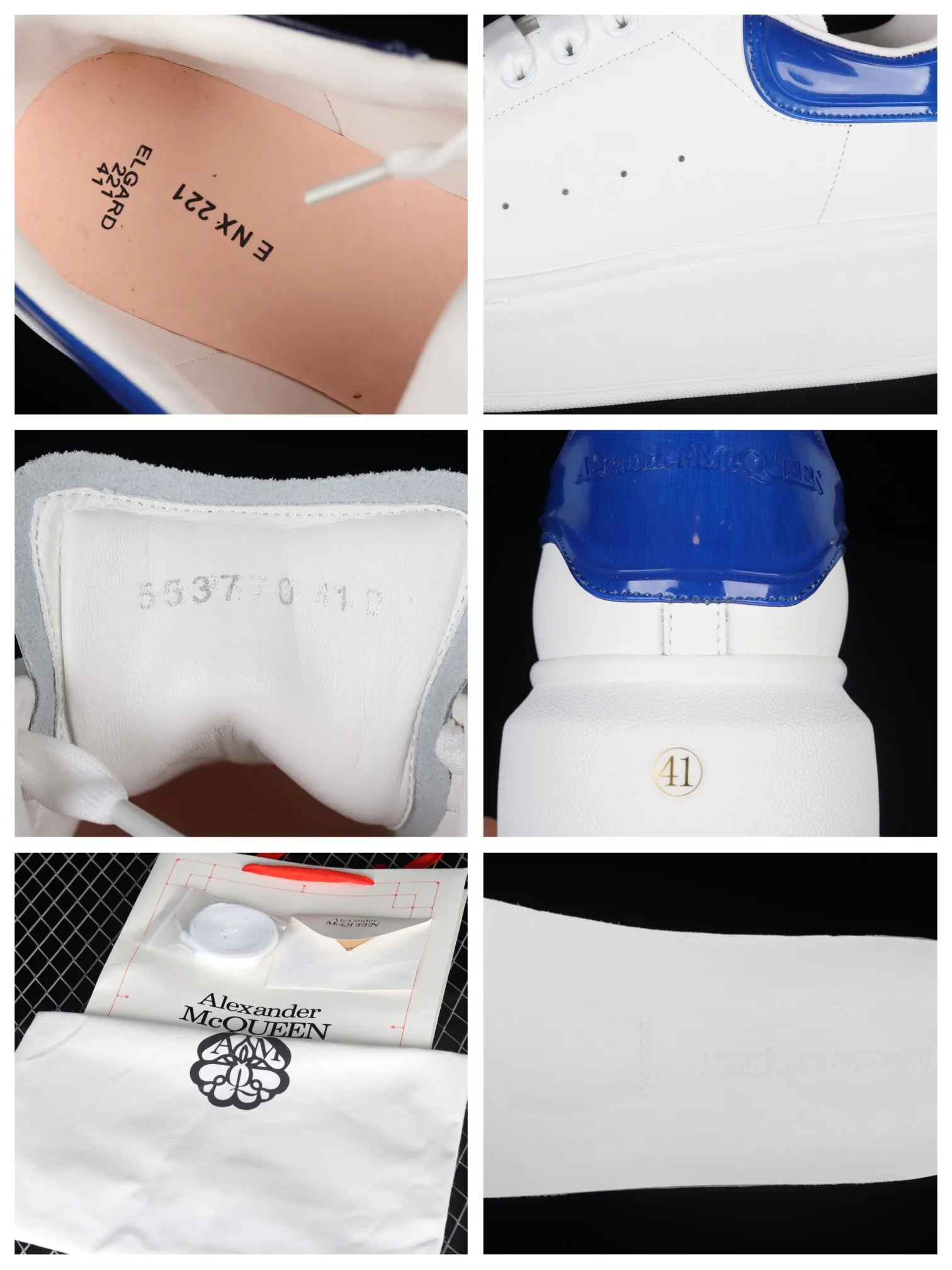 YASSW | Exploring the Allure of Alexander McQueen Oversized Sneakers: White & Blue